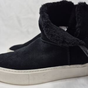 UGG Black Suede High-Top Sneakers